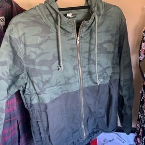 camo zip up jacket
